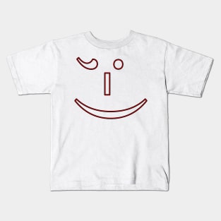 Winking emoticon Kids T-Shirt